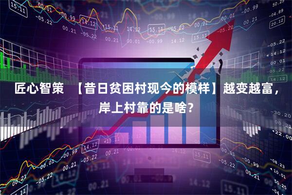 匠心智策  【昔日贫困村现今的模样】越变越富，岸上村靠的是啥？